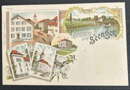 Gruss aus Seengen Litho 