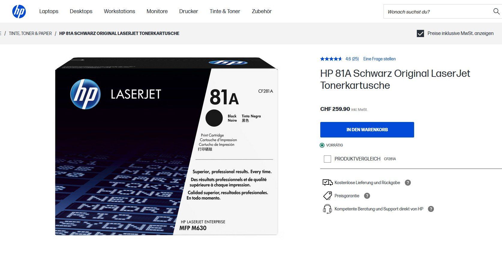 Hewlett Packard Drucker: HP LaserJet Enterprise M605dn, neu, Originalverpackt – Neu und originalverpackt aus Glattbrugg von copytron 4
