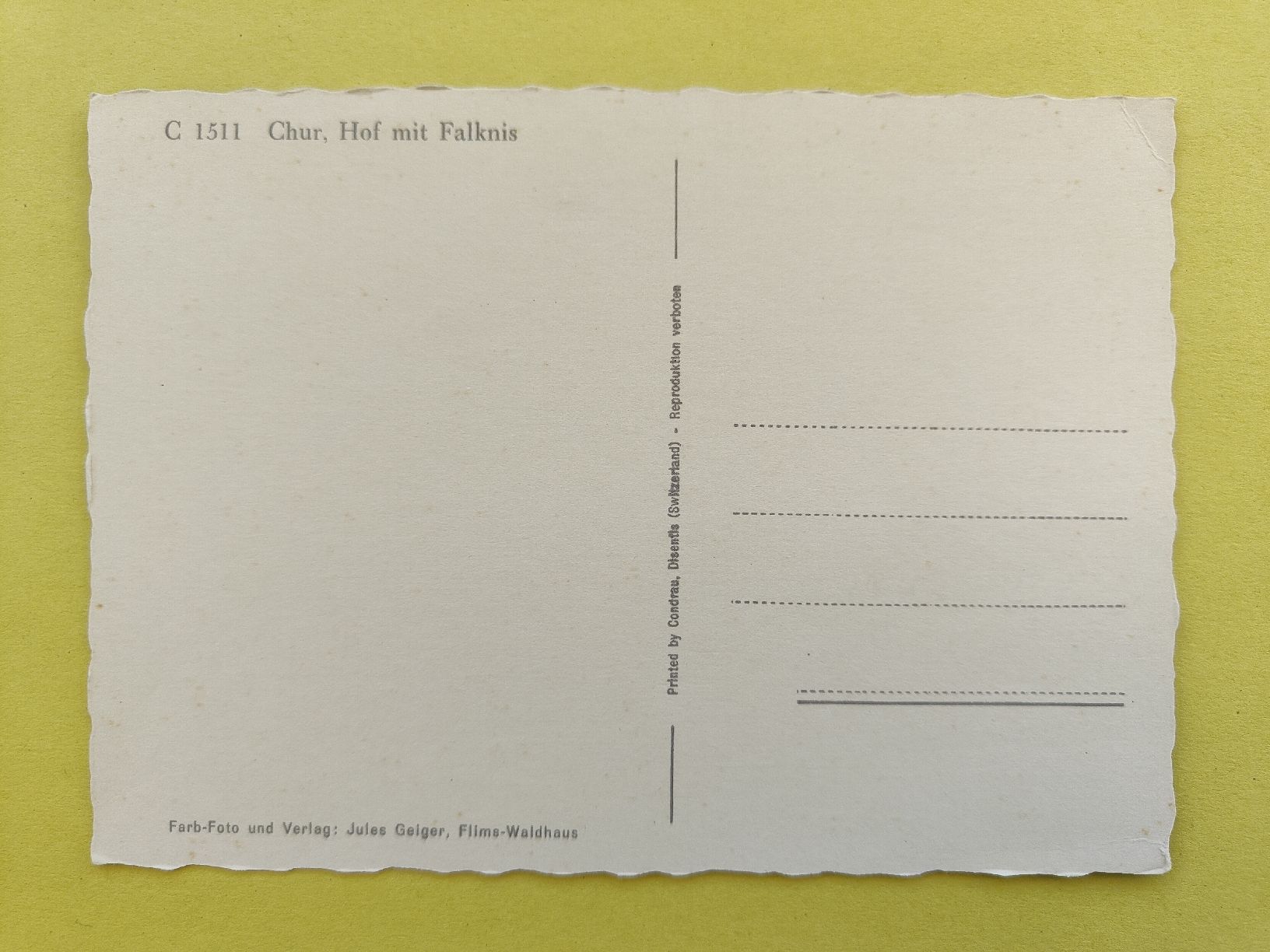 Cartoline postali: AK Chur, Hof mit Falknis – Nuovo (secondo la descrizione) da chur venduto da Hmars 1