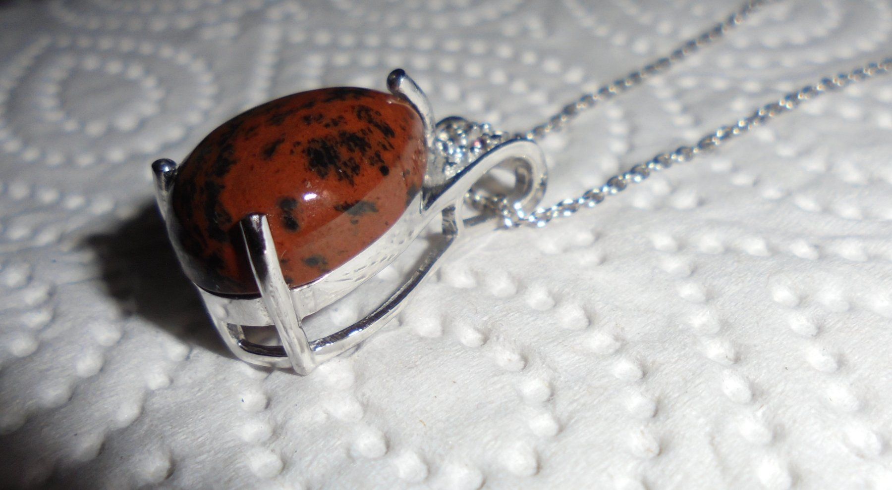 Anhänger: Echtschmuck: Mahagoni-Obsidian-Silberanhänger – Neu (gemäss Beschreibung) aus Zuchwil von maumauchi 2