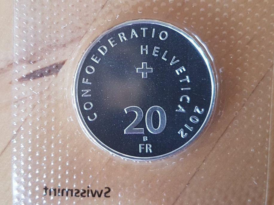 Tutti le monete: 20 Franken Jungfraubahn 2012  Stgl – Nuovo e nell'imballaggio originale da Schliern b. Köniz venduto da joni20 1