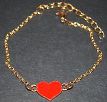 Armband D-967 – Herz rot verstellbar
