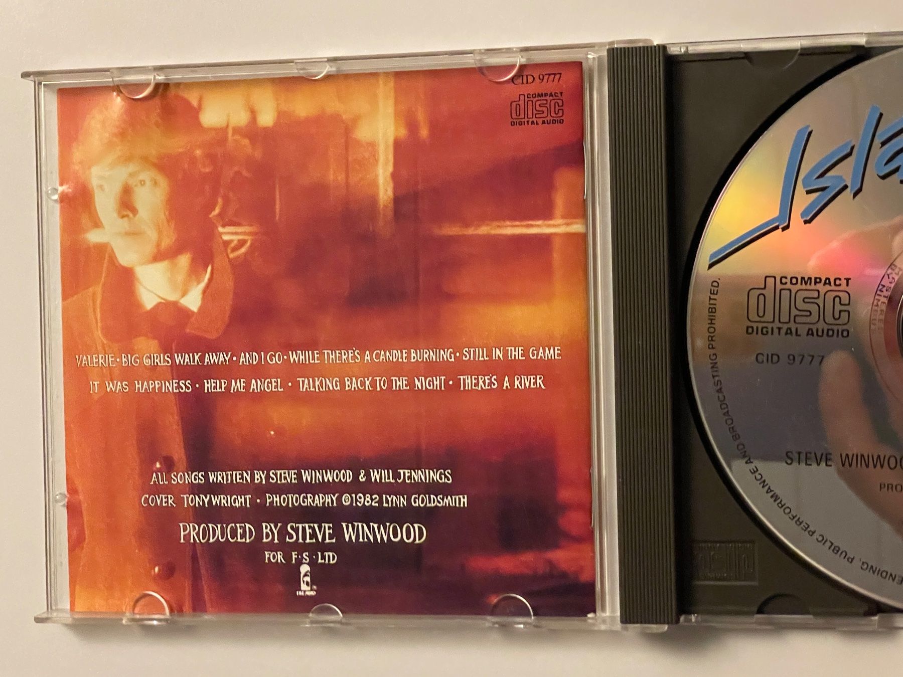 CD: Steve Winwood - Talking Back To The Night – Usato da Muri b. Bern venduto da AdidasCollector 2