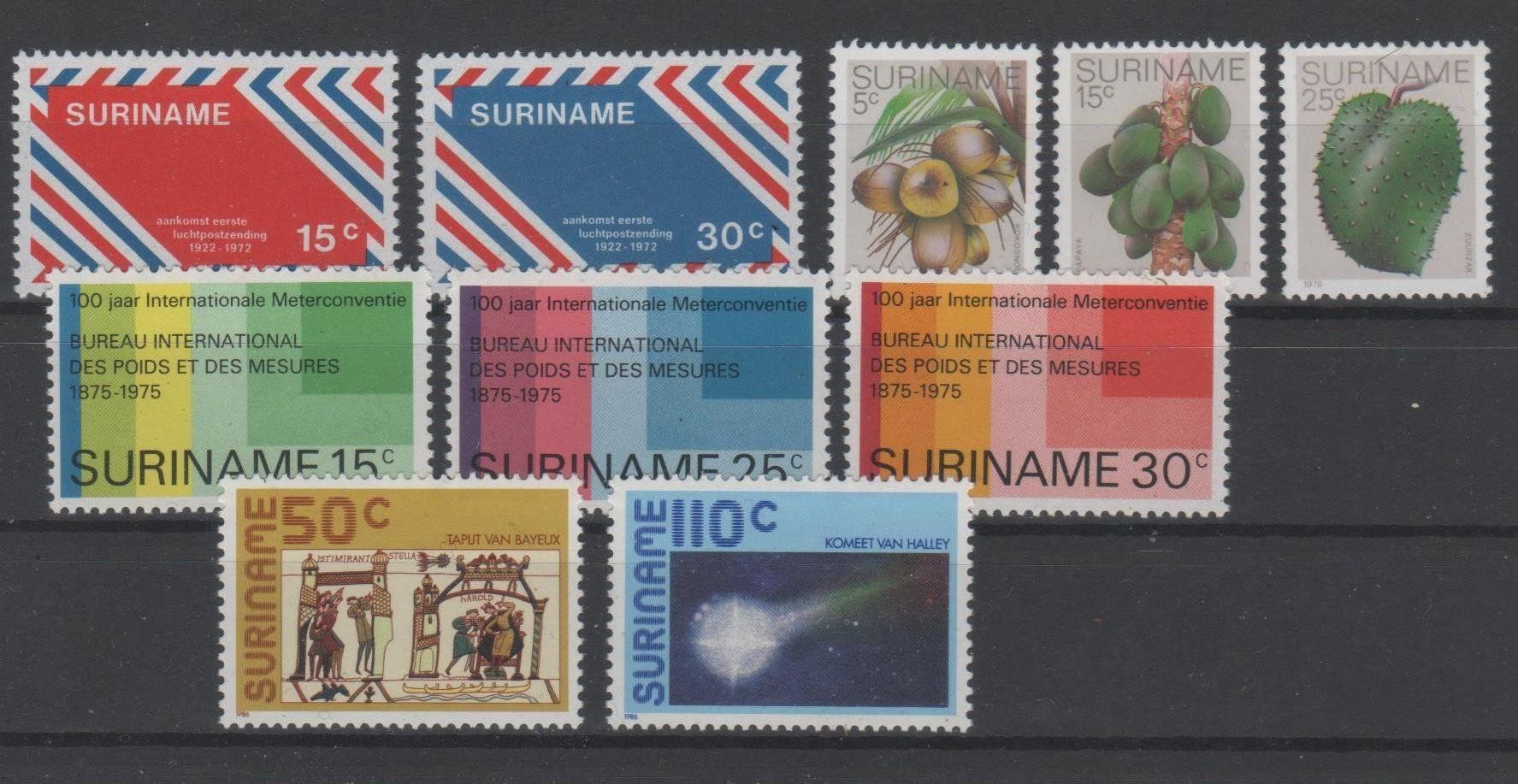Alle Briefmarken: Lot Suriname 1972-1986 ** – Neu (gemäss Beschreibung) aus Remetschwil von Hofiii