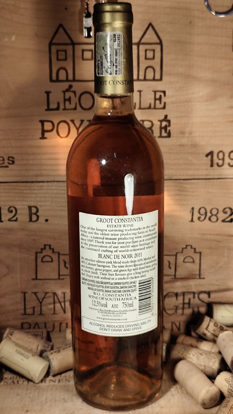 Vino: 2011 Groot Constantia Rosé – Nuovo e nell'imballaggio originale da Büsserach venduto da Vintage-vins 2