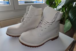 Timberland Schnürstiefel Weiß/Hellgrau