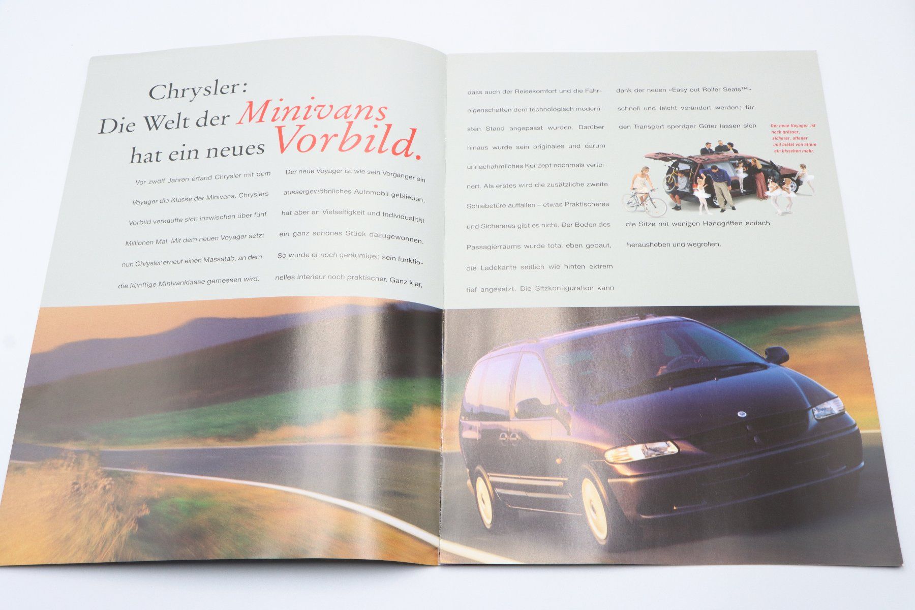Chrysler Documenti: Chrysler Voyager 1995 Prospekt – Usato da Bühl b.Aarberg venduto da Collectorpassions 2