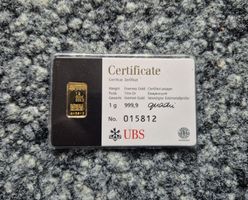 Goldbarren / Kinebar 1g UBS / 15.08.12