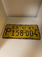Altes Autonummernschild Vintage Deko Shabby
