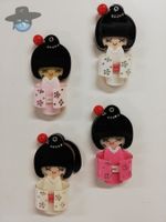 4 Figuren (japanische Dame) mit Spiegel