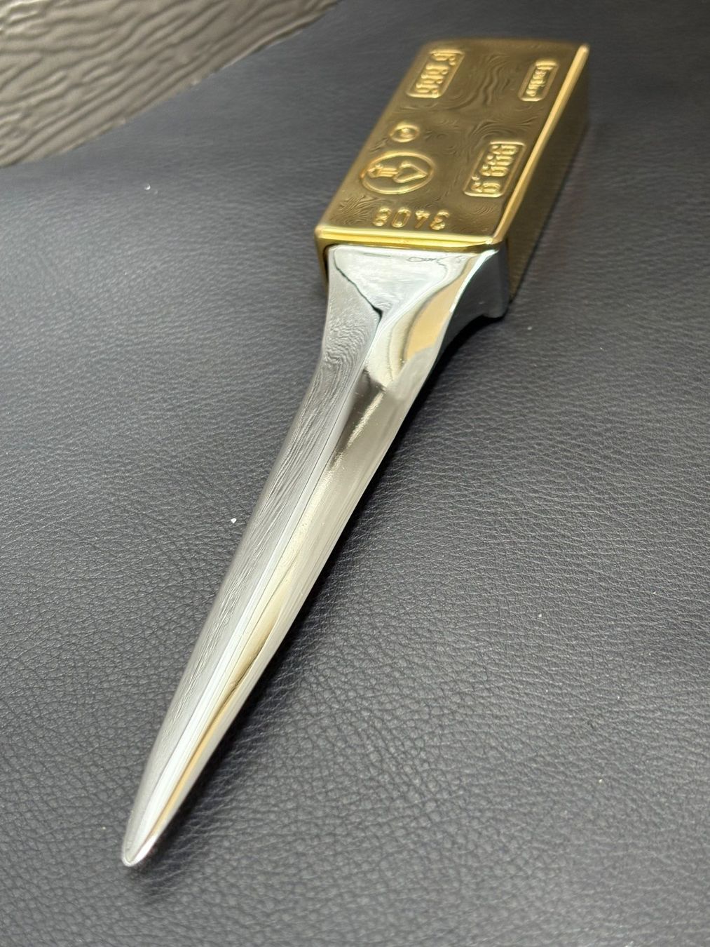 Altro materiale per ufficio: Brieföffner / Briefbeschwerer Goldbarren – Usato da Wil SG venduto da rolandsflohland 3
