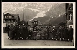 Foto-AK Grindelwald, Abzug von Grindelwa