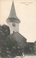 Erlenbach im Simmental BE Kirche mit Turm Uhr