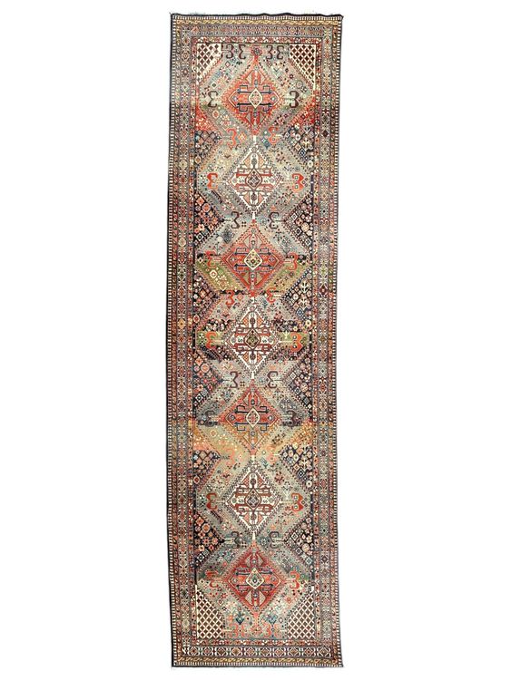 Hamadan, Persan, 125 cm x 216 cm, laine nouée main en Iran v