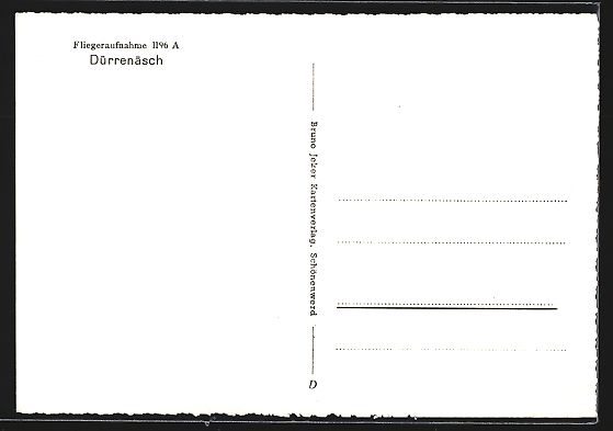 Ansichtskarten: Dürrenäsch, Totalansicht, Fliegeraufna – Gebraucht aus Berlin von bartko-reher 1