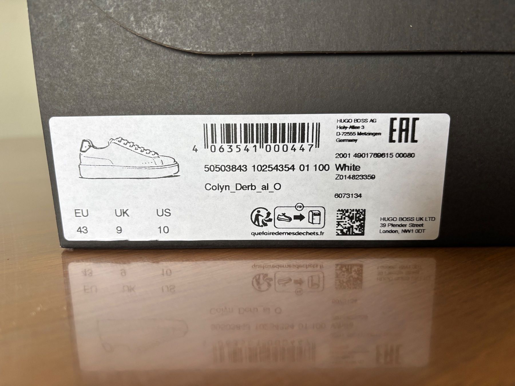 Hugo Boss Scarpe da uomo: BOSS Leder-Sneaker 'Colyn' weiß – Nuovo e nell'imballaggio originale da Thalwil venduto da Swisshoneys 4