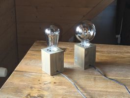 2 moderne Nachttisch-/Stimmungs-Lampen mit gemütlichem Licht