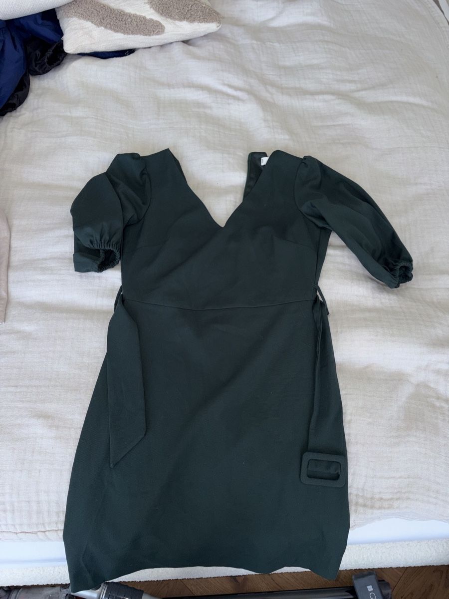 Mango Vestiti: Green Mango dress with belt – Usato da Pully venduto da ari_78pk 2