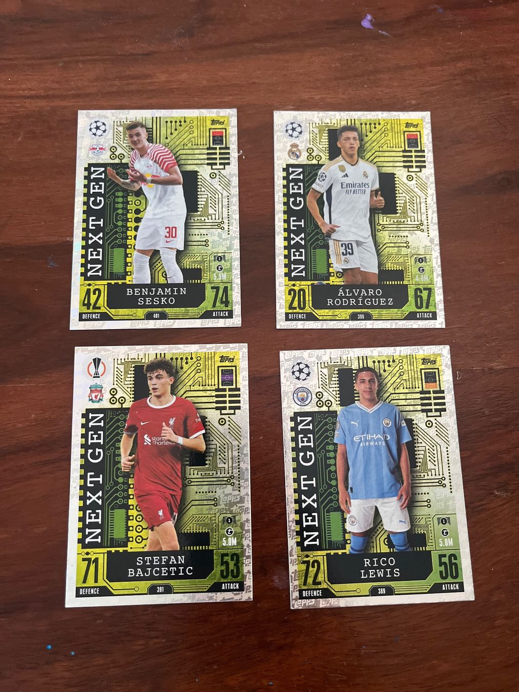 Topps Sammelbilder & Trading cards: Match Attax Next Gen (4 Stück) – Gebraucht aus Liebefeld von clantha