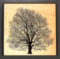 Baum Stempel PSX PETALUMA ©1995. holzmontierter Gummistempel
