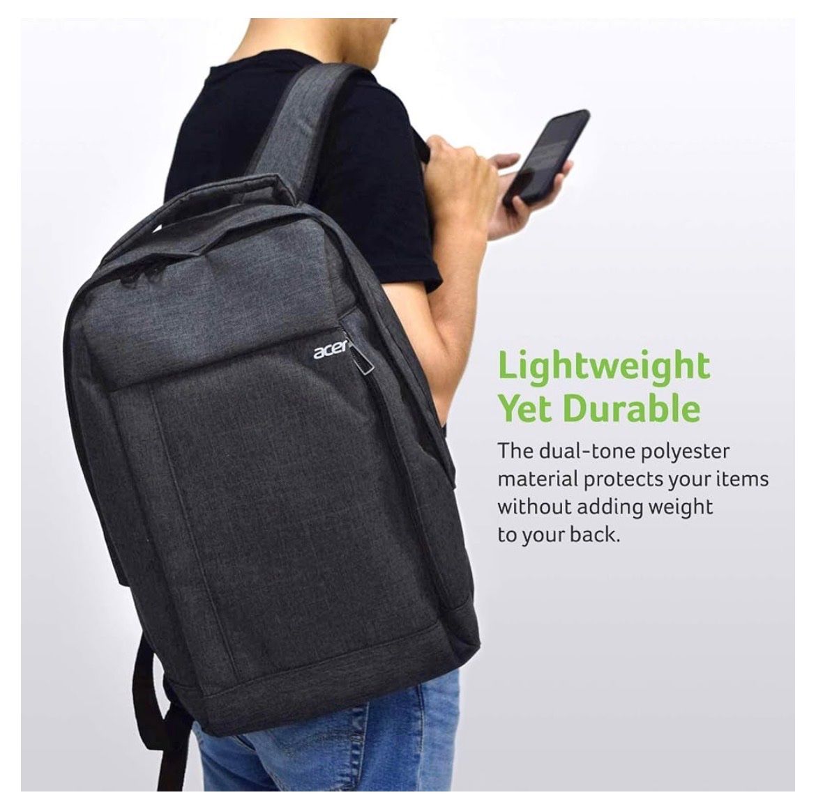 Rucksäcke: Acer Laptop Rucksack grau – Neu (gemäss Beschreibung) aus Rudolfstetten von BurtonBurton 5
