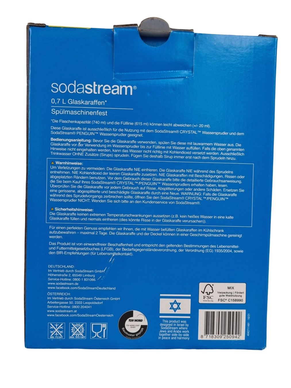 Sodastream Caraffe: SODASTREAM 0,7 L Glaskaraffen – Nuovo (secondo la descrizione) da Wangen b. Olten venduto da Restwert_Wangen 6