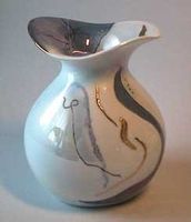 Vase "Lotus" blau (Nr. 3)