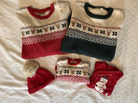 Weihnachtspullover Set Family Partnerlook
