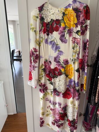 Kleid Dolce und Gabbana Blumenprint lang Grösse S (ITA40)