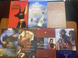 7 historische Romane 3 gebunden 4 Taschenbücher