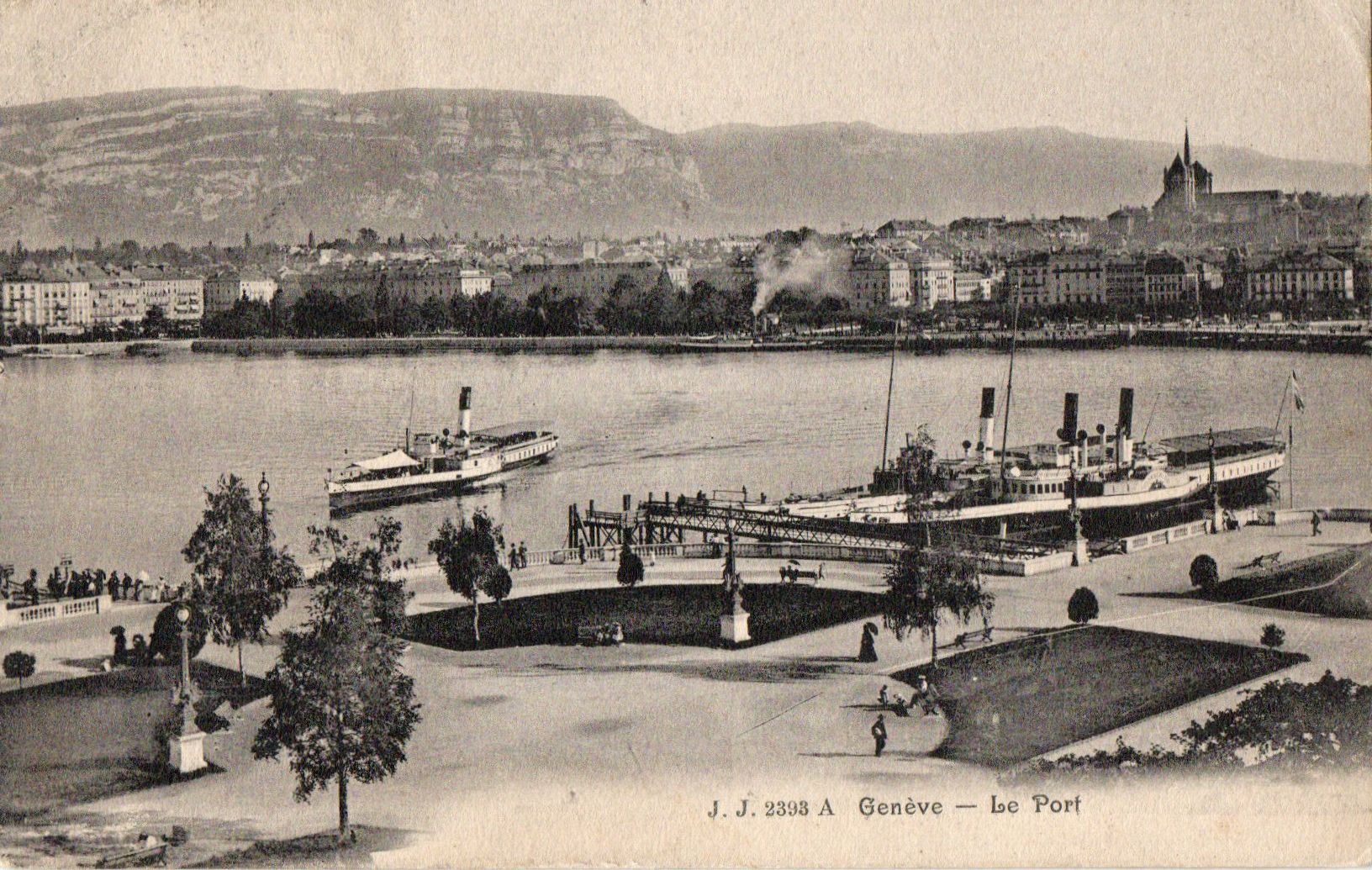 Cartoline postali: Genève - Le Port – Usato da Melano venduto da pisonsdro