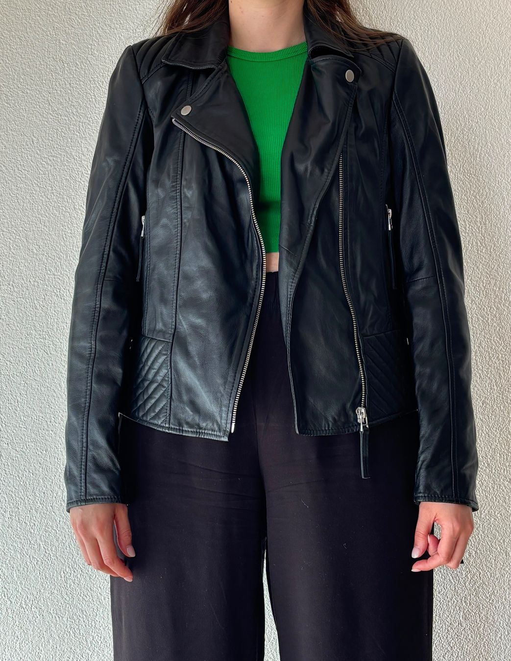 Esprit Vestes: Veste en cuire noir veritable – D'occasion à Fribourg par Vinhell 2