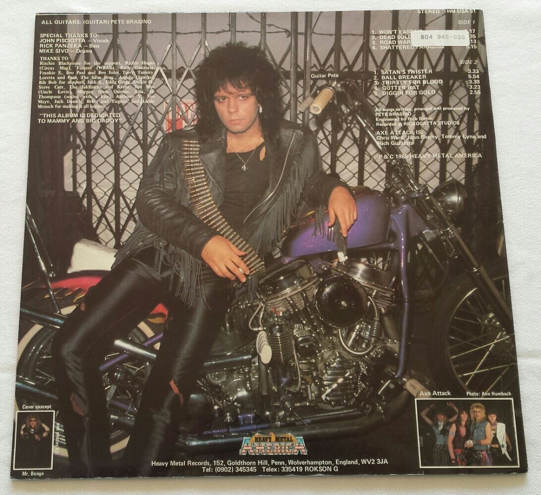 Vinyles: Guitar Pete's Axe Attack - Dead Soldiers - 1985  First Press – D'occasion à Uster par Zardodel 1