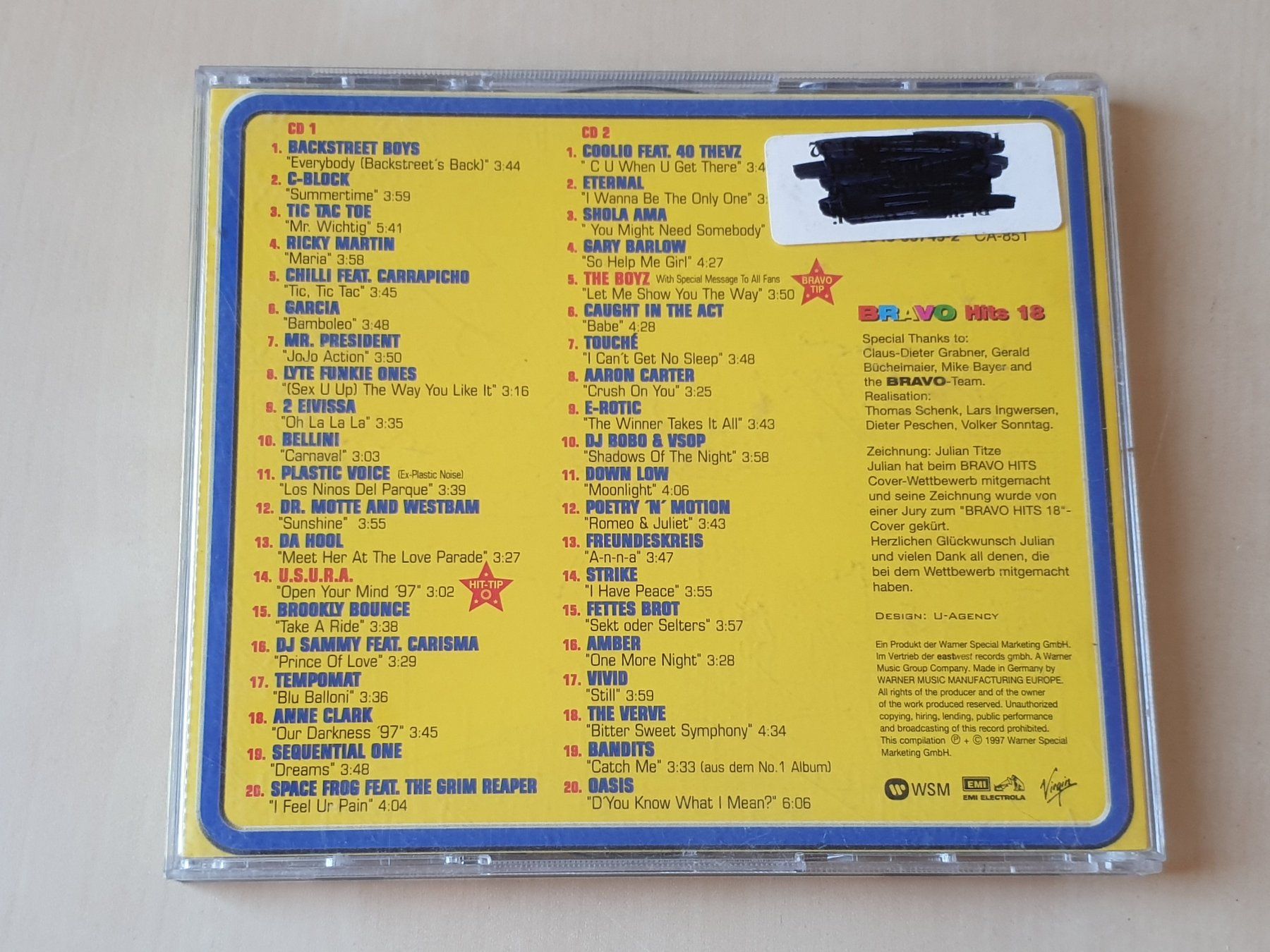CD: Bravo Hits 18 – Usato da Stansstad venduto da collectorsshop 1