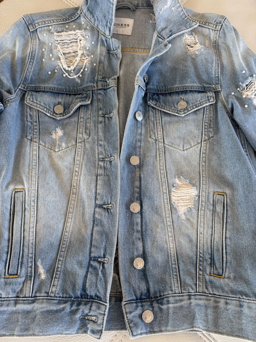 Guess Jacken: GUESS Denim Jacket With Pearls, Size XS – Neu (gemäss Beschreibung) aus Forch von ele_9gsf 5