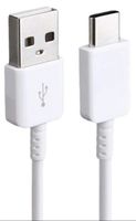 USB-A zu USB-C Strom + Daten Kabel 1.0m weiss für Samsung