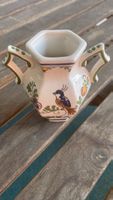 Charmante Delft inKeramik Vase mit Vogel Motiv - Vintage Sti