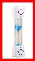 Sanduhr für Zähne putzen 2 Min BLAU BLUE Timer Standuhr Sand