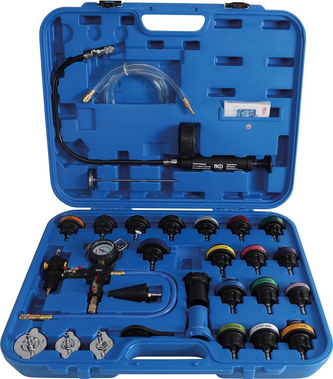 Kühlsystem Prüfgerät Kühlsystem Tester Set 28-tlg. Mit Adaptern