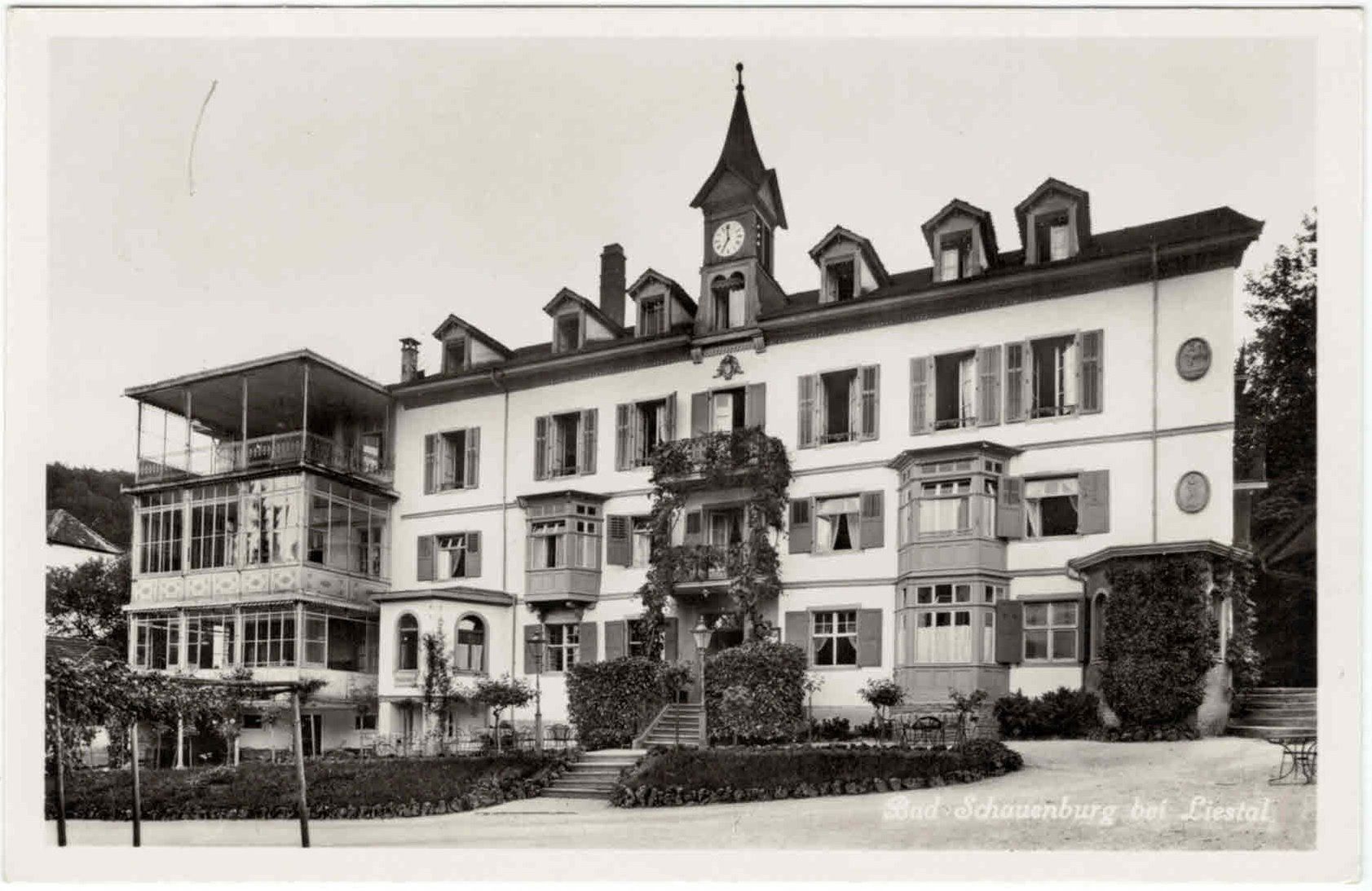 Ansichtskarten: BL 70 Hotel Bad Schauenburg 1938 – Gebraucht aus Fribourg von philafri