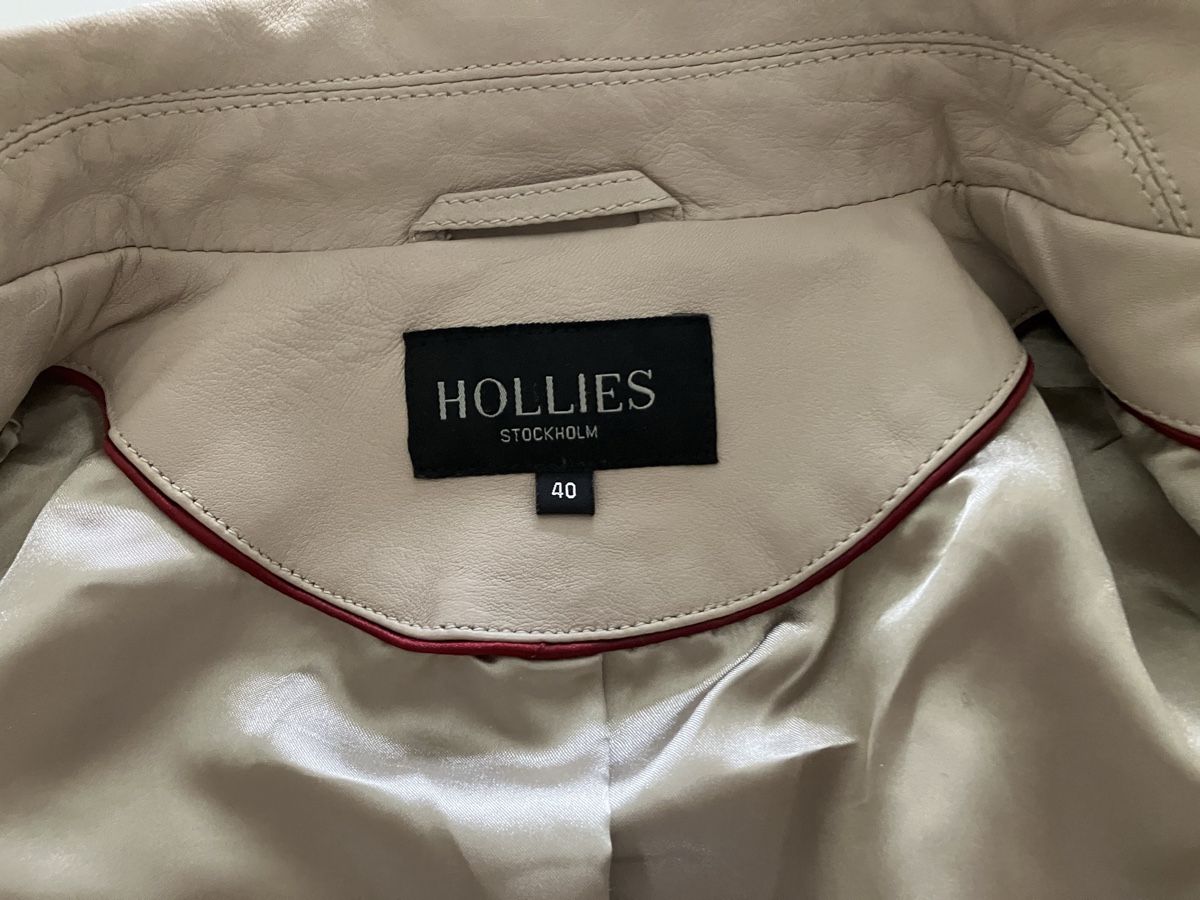 Giacche: Lederjacke HOLLIES, neu, beige Gr. 40 – Nuovo e nell'imballaggio originale da Luzern venduto da Zauberbaum 4