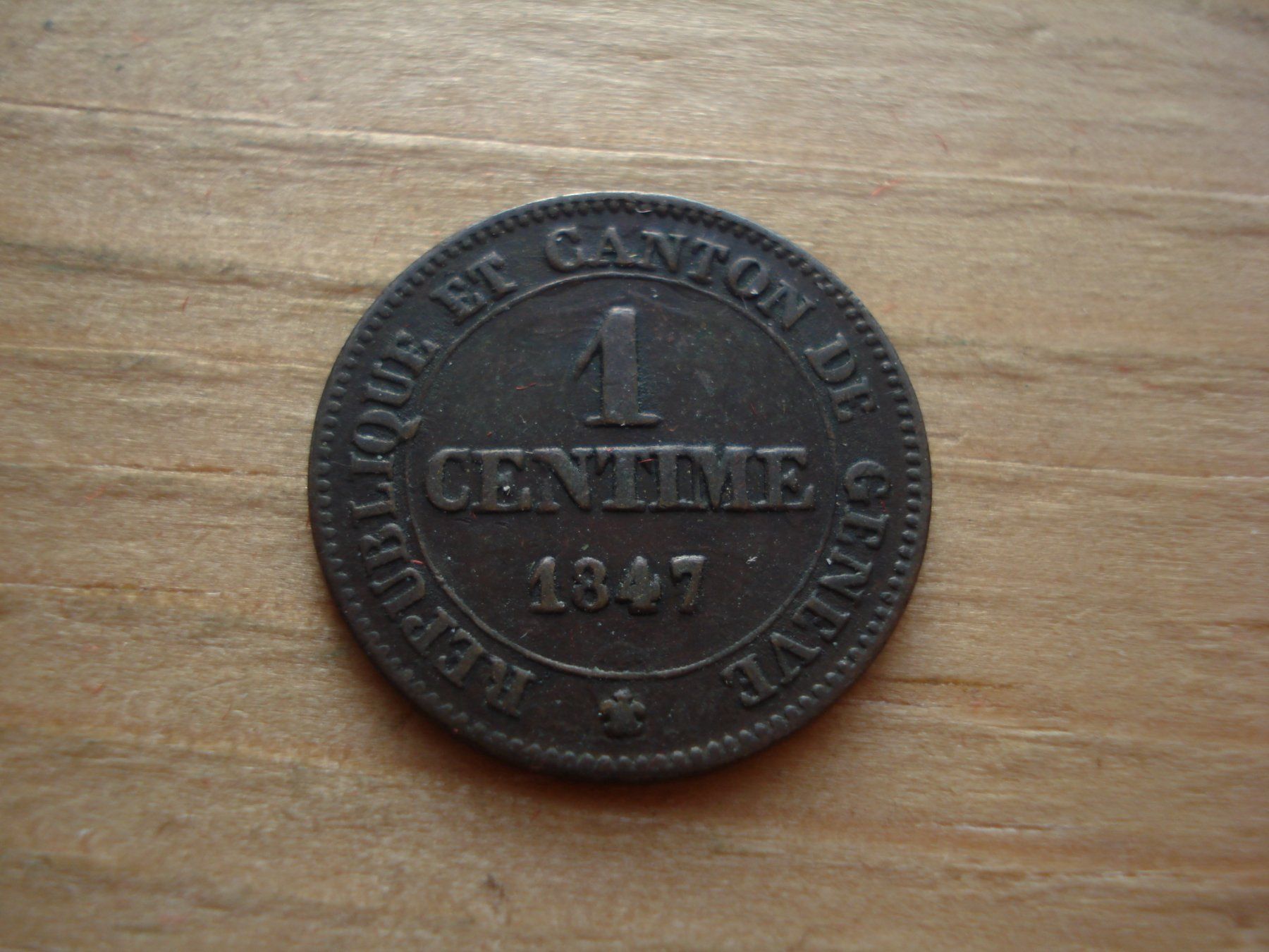 Tutti le monete: (N5) Genève 1 Centime 1847 – Usato da Erlach venduto da Net-Coins