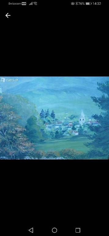 Gemälde: Toile les dents du midi de 1928. – Gebraucht aus St. Maurice von Benoit12 3