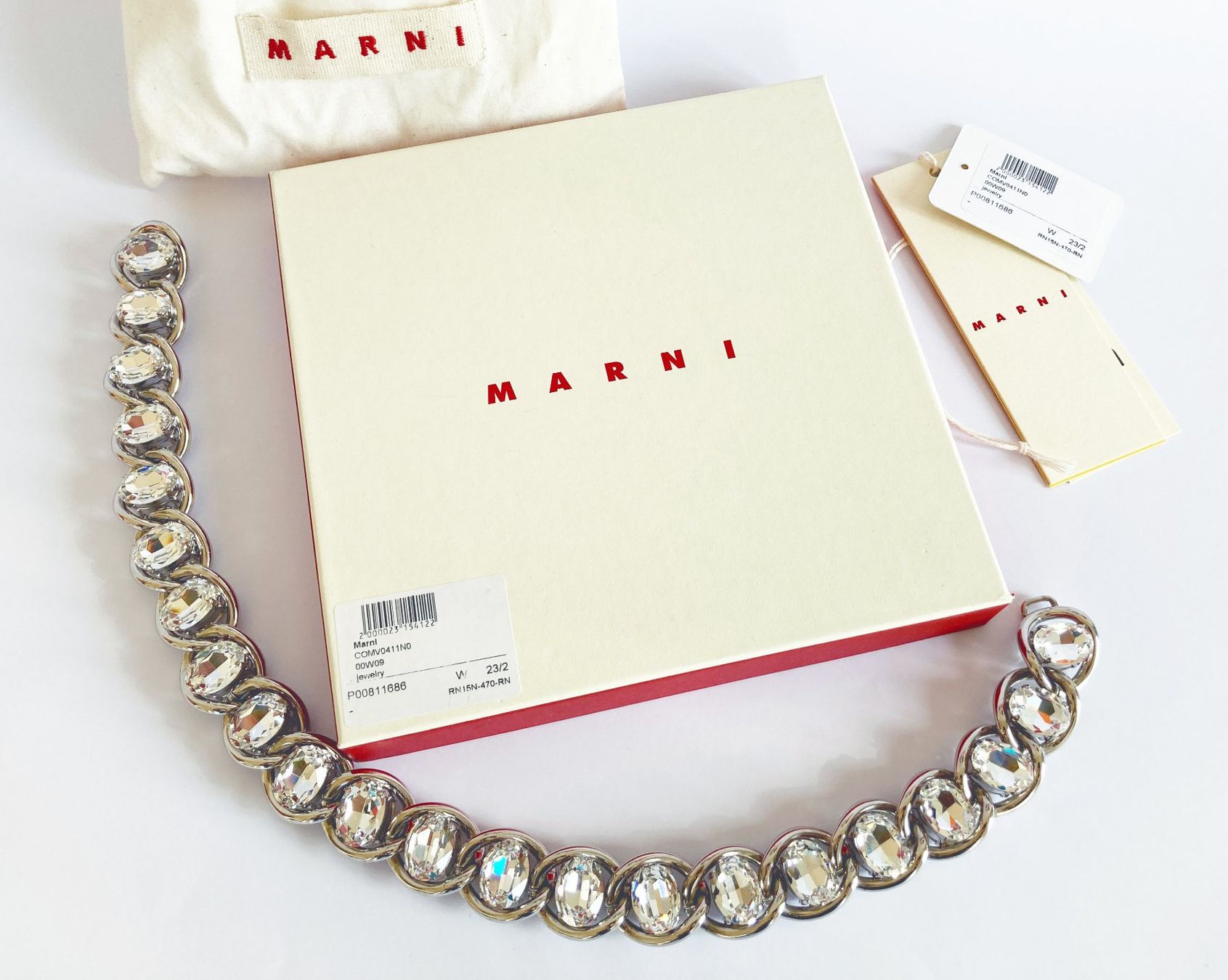 Marni Catenine: Marni Glaskristall Halskette, NP631 – Usato da Zürich venduto da suza44 1