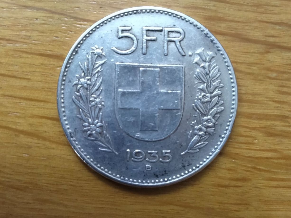 Tutti le monete: 5 Franken Silber 1935 – Usato da Seengen venduto da Charlie67
