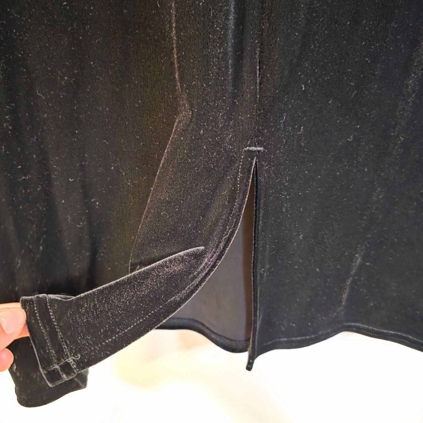 Vestiti: Schwarzes Samt Kleid Elegant 48 – Usato da Wald ZH venduto da CapLux 5