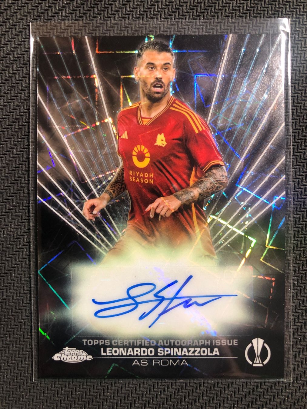 Topps Carte collezionabili: Topps Chrome Leonardo Spinazzola Black Lazer Autogramm – Usato da Wangenried venduto da Garagara