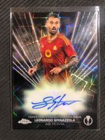 Topps Chrome Leonardo Spinazzola Black Lazer Autogramm