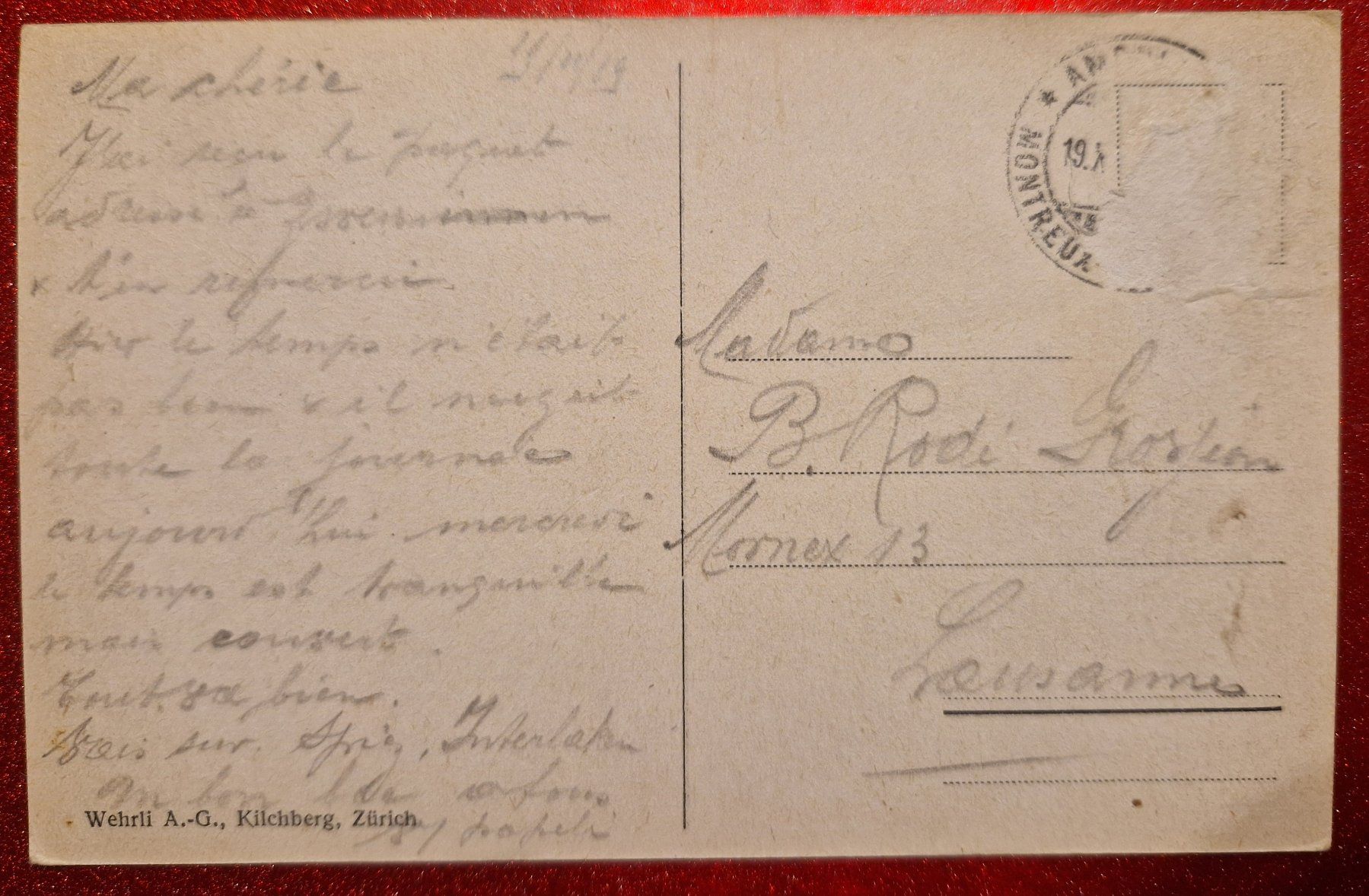 Cartoline postali: Zweisimmen 1909 rar – Usato da Melchnau venduto da Fishel 1