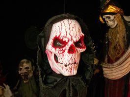 EUROPALMS Halloween Blut Totenkopf, 80cm